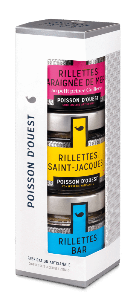 Coffret de 3 rillettes de crustacés – Poisson d’Ouest