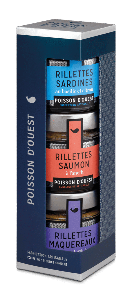 Coffret de 3 rillettes de poissons – Poisson d’Ouest